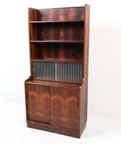 MID-CENTURY DANISH ROSEWOOD BOOKCASE CABINET 1960S