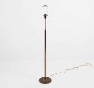 DANISH BRASS FLOOR LAMP C. 1950S