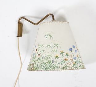 SCANDINAVIAN BRASS WALL SCONCE C. 1960S