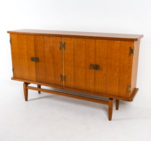 HENNING KJAERNULF DANISH OAK SIDEBOARD C. 1970S