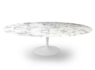KNOLL MARBLE TOP DINING TABLE