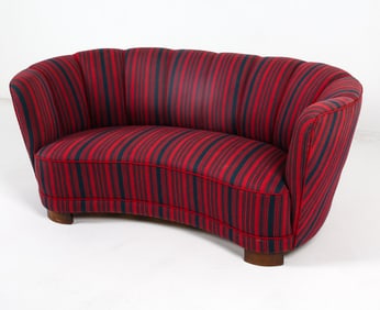 MID-CENTURY DANISH BANANA SOFA C. 1950S
