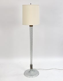 ATTR. CARLO SCARPA FOR VENINI GLASS FLOOR LAMP