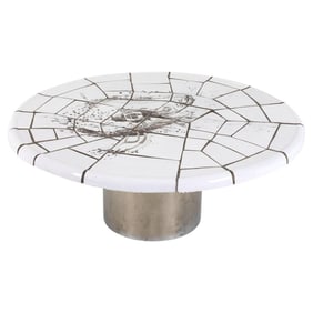 GUNNAR PALANDER CERAMIC TILE & STEEL COFFEE TABLE
