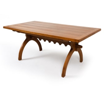 KJAERNULF DANISH OAK EXTENDING DINING TABLE