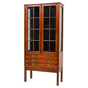 TORBJORN AFDAL 'VICTORIA' ROSEWOOD SHOW CABINET