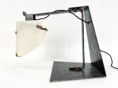 MANNER OF PIERRE CHAREAU 'POTENCE' TABLE LAMP