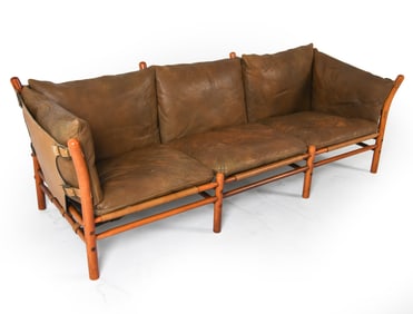 ARNE NORELL 'ILONA' LEATHER SOFA C. 1960S
