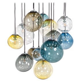 PERNILLE BULOW DANISH 'SKY' GLASS PENDANT LIGHTS