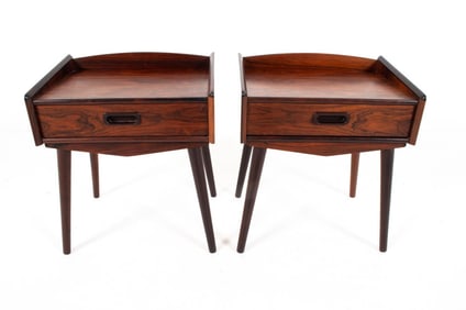 PAIR OF DANISH ROSEWOOD NIGHTSTANDS C. 1960S