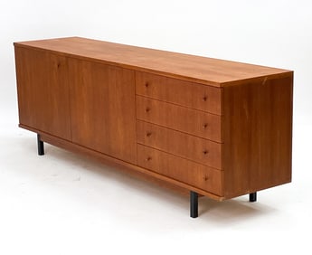LEO BUB FOR BUB WERT MOBEL TEAK SIDEBOARD C. 1960S