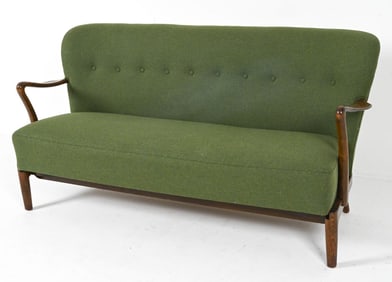 ALFRED CHRISTENSEN DANISH BEECH SOFA C. 1950S