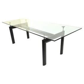 CASSINA LC6 GLASS DINING TABLE