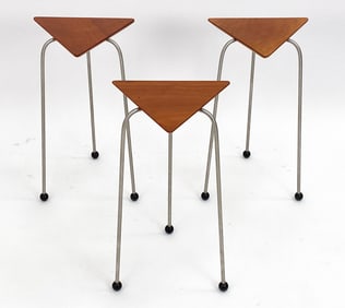 DAVID KIERNAN TRIANGULAR NESTING TABLES