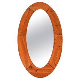 GLASMASTER MARKARYD SWEDISH PINE WALL MIRROR