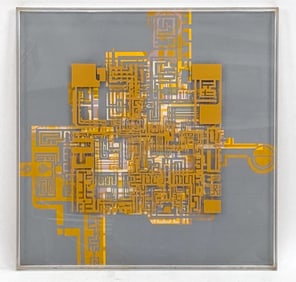 MARGOT LOVEJOY 'LABYRINTHE-CITY III' SERIGRAPH