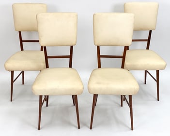 (4) MID-CENTURY ROSEWOOD DINING CHAIRS