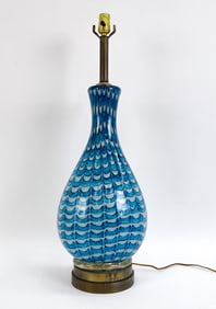BAROVIER & TOSO NEOLITICO MURANO GLASS TABLE LAMP