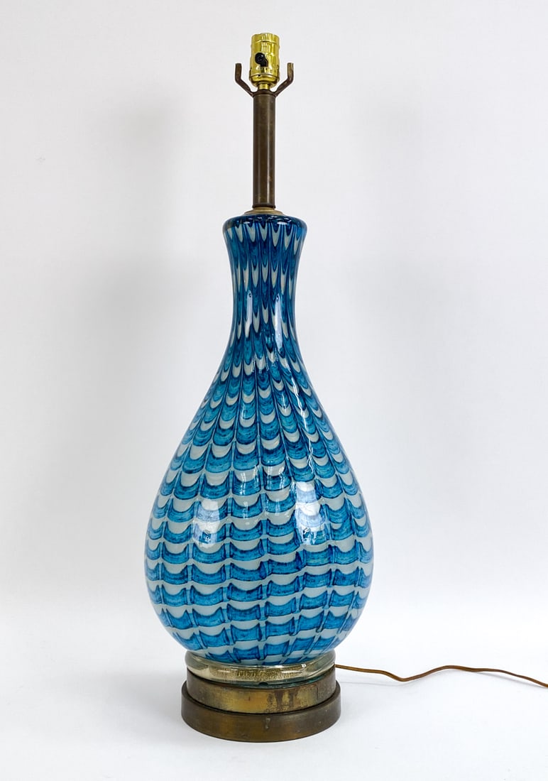 BAROVIER & TOSO NEOLITICO MURANO GLASS TABLE LAMP (1 of 13)