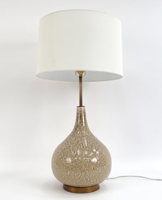 GOURD FORM CERAMIC TABLE LAMP