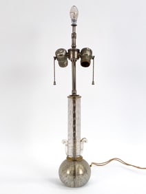 MURANO STYLE FLECKED GLASS TABLE LAMP