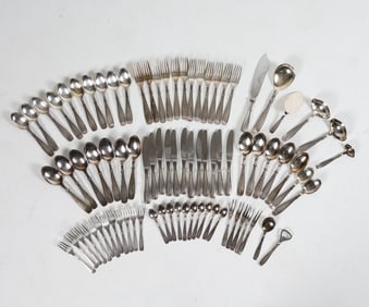 RAADVAD RUSTFRI DANISH SILVER PLATE FLATWARE GROUP