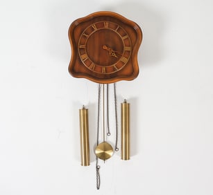 GERMAN HERMLE WALL CLOCK C. 1950S