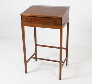 DANISH MAHOGANY PODIUM LECTERN DESK C. 1960S