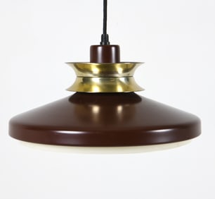 DANISH SAUCER PENDANT LIGHT C. 1970S