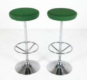 PAIR OF SWIVEL BARSTOOLS