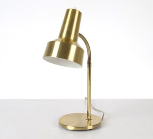 MID-CENTURY BRASS TABLE LAMP C. 1970S