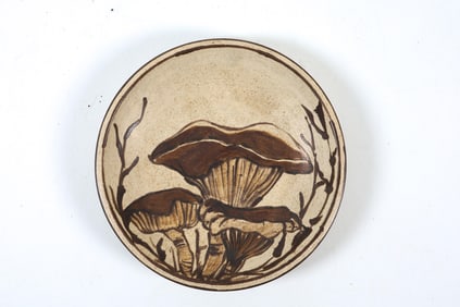DANISH CERAMIC MUSHROOM CHARGER C. 1970S