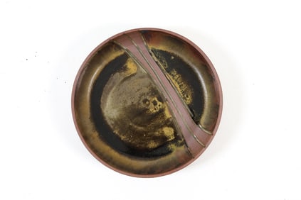 DANISH CERAMIC ART POTTERY CHARGER BOWL C. 1970S