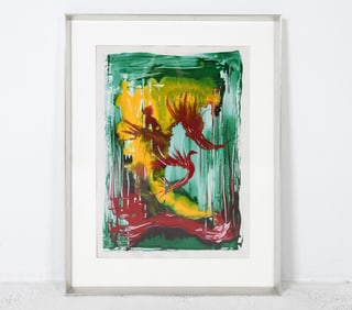 ABSTRACT ACRYLIC O/P PAINTING