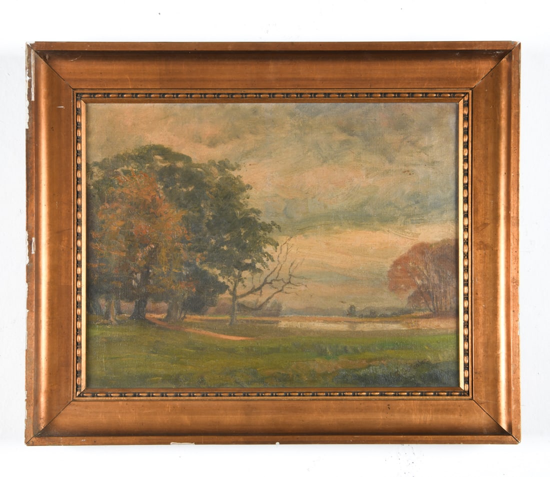 TH. GULLANDER (20TH C.) DANISH LANDSCAPE O/C (1 of 6)