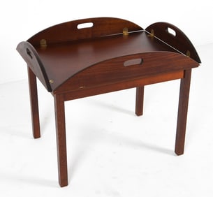 SCANDINAVIAN MAHOGANY BUTLER'S TRAY TABLE