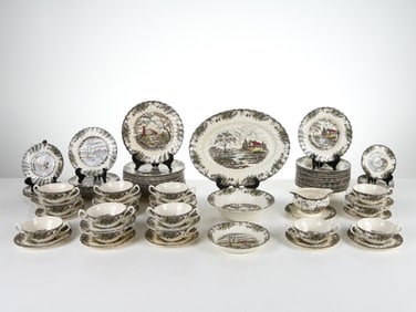 MYOTT STAFFORDSHIRE PORCELAIN SERVICE