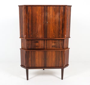 AULUM DANISH ROSEWOOD CORNER CABINET C. 1960S