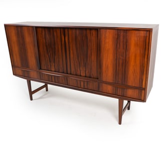 E.W. BACH DANISH ROSEWOOD SIDEBOARD W/ DRY BAR