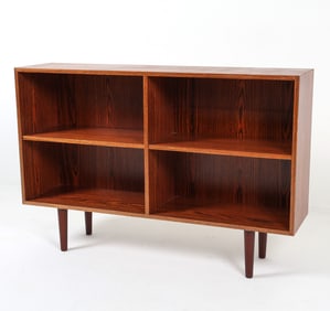 MID-CENTURY DANISH ROSEWOOD LOW BOOKCASE