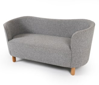 CONTEMPORARY FLEMMING LASSEN DANISH WOOL SOFA