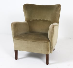 FRITZ HANSEN DANISH EASY CHAIR C. 1940S
