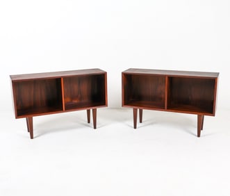 PAIR OF ERIK BROUER ROSEWOOD BOOKCASES C. 1960S