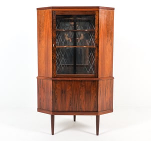 DANISH ROSEWOOD CORNER CABINET C. 1960S