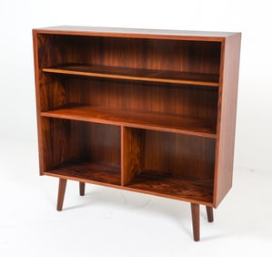 BROUER ROSEWOOD BOOKCASE CABINET C. 1960S