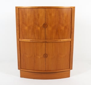 ATTR HVIDT MOLGAARD DANISH CORNER BAR CABINET