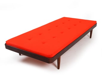 DANISH TEAK & WOOL DAYBED C. 1960S