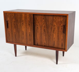 POUL HUNDEVAD DANISH ROSEWOOD CABINET C. 1960S