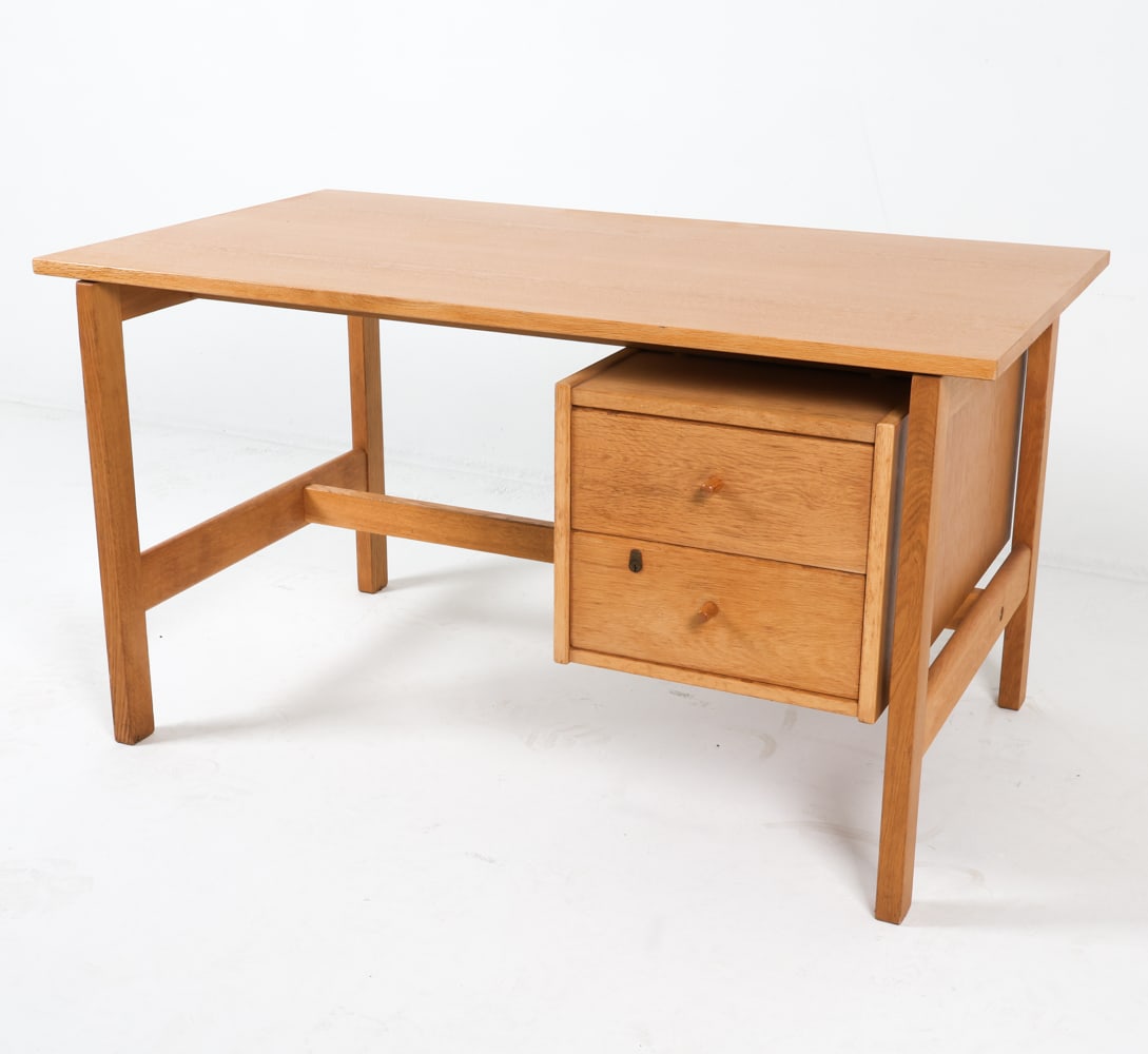 HANS J WEGNER DANISH OAK WRITING DESK C. 1960S (1 of 20)