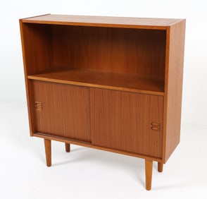 MID-CENTURY DANISH TEAK BOOKCASE CABINET C. 1960S